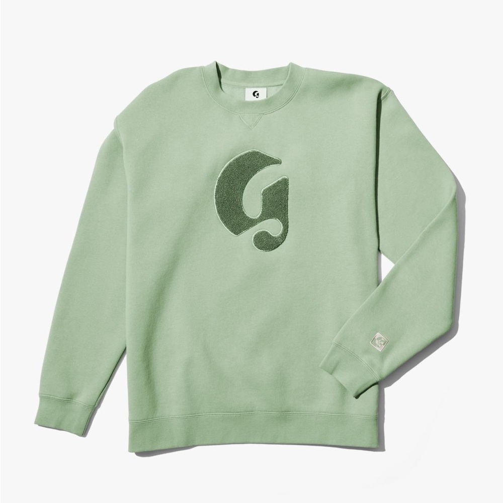Glossier Green Crewneck Sweatshirt